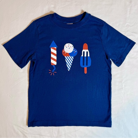 Hanna Andersson Other - Hanna Andersson Graphic Tee Boys 6-7 120 cm Rocket Pops Ice Cream Popsicle USA